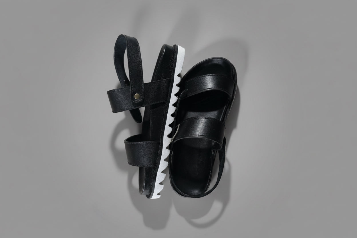 White sole sandals
