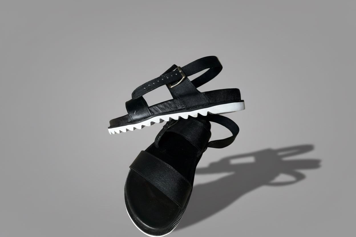 White sole sandals