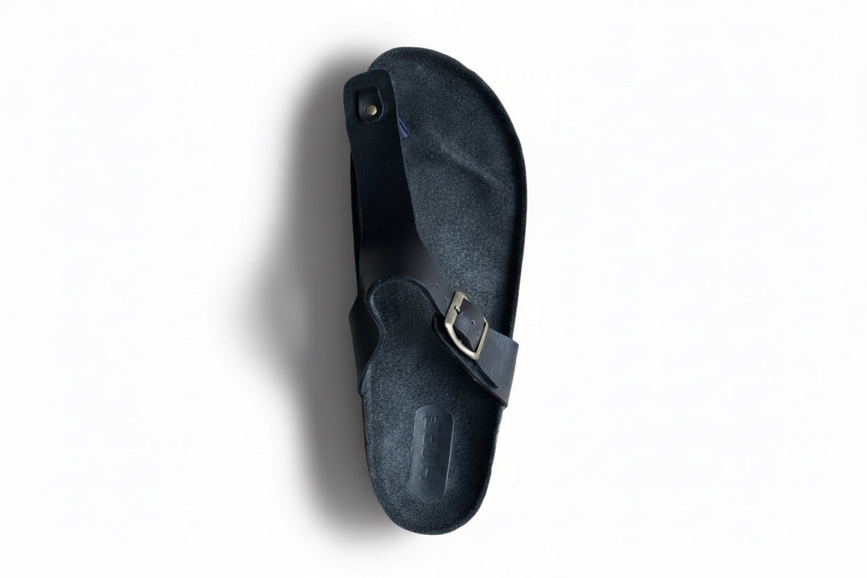 Black cork sandles