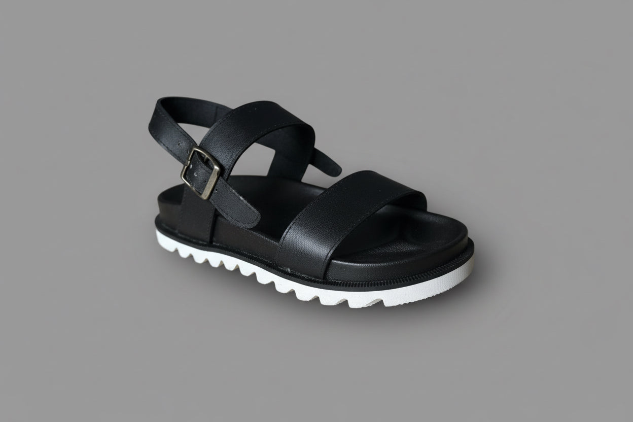 White sole sandals