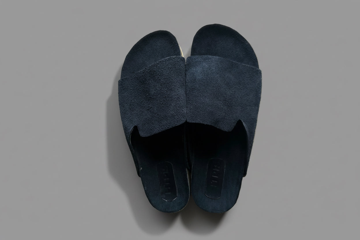 Yellow sole Cork black sandle